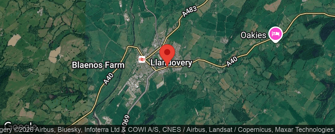 01550 area code location in the UK